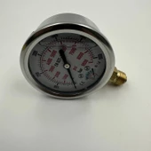Manometre Gliserinli Alttan Çıkışlı Q63 - 0 - 600 Bar 1/4 A Tipi - 3