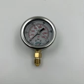 Manometre Gliserinli Alttan Çıkışlı Q63 - 0 - 1000 Bar 1/4 - 3