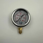 Manometre Gliserinli Alttan Çıkışlı Q63 - 0 - 400 Bar 1/4 A Tipi thumbnail 4