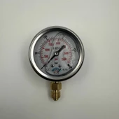 Manometre Gliserinli Alttan Çıkışlı Q63 - 0 - 250 Bar 1/4 - 3