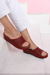 Albishoes Kadın Jelli Topuk Hafif Rahat Yumuşak Taban Anatomik Hafif Topuk 4 cm Günlük Kadın Terlik - 2