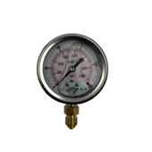 Manometre Gliserinli Alttan Çıkışlı Q63 - 0 - 250 Bar 1/4 - 1