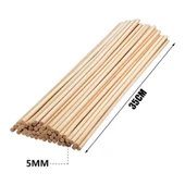 Ahşap Bambu Maket Patates Kızartma Çubuğu Çöp Şiş - Boy : 35 Cm./ En : 5 mm. - 100 Adetlik 1 Paket thumbnail 2