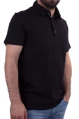 Twister Jeans 2214 Siyah Polo Yaka Erkek T-Shirt thumbnail 1