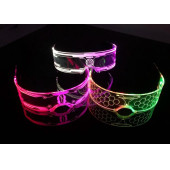 Led ışıklı gözlük neon aydınlatma Light Up gözlük Parti Kostüm DJ dekor sahne eğlence - 2