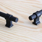 Hisar Siyah Metal Kulp 224 mm-22.4 cm Mobilya Çekmece Mutfak Dolabı Dolap Kulpları Kulbu Kulpu - 6