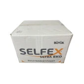 Selfex Şeffaf Market Poşet Torba - Hışır Atlet Poşet - Büyük Boy - 200 Adetlik 20 Rulo / Koli thumbnail 1