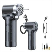 Coofbe Akıllı Tam Otomatik Şarjlı Kablosuz Led Ekran Araç Lastik Pompası Kompresör Tüm Araçlara Uyumlu - 1