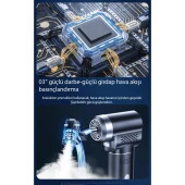 Coofbe Akıllı Tam Otomatik Şarjlı Kablosuz Led Ekran Araç Lastik Pompası Kompresör Tüm Araçlara Uyumlu - 5