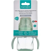 Mamajoo Kulplu Akıtmaz Eğitici Bardak Powder Green & Anti-Kolik Bardak Ucu 160ML thumbnail 1