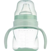 Mamajoo Kulplu Akıtmaz Eğitici Bardak Powder Green & Anti-Kolik Bardak Ucu 160ML thumbnail 2
