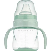 Mamajoo Kulplu Akıtmaz Eğitici Bardak Powder Green & Anti-Kolik Bardak Ucu 160ML - 2