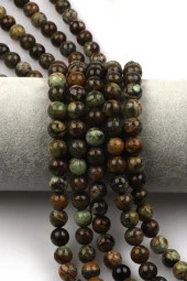 Yeşil Opal Doğal Taş Dizi 8 mm Küre Kesim thumbnail 1