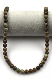 Yeşil Opal Doğal Taş Dizi 8 mm Küre Kesim thumbnail 2