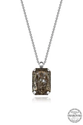 Swarovski Crystal Kadın Panter Gümüş Kolye - 1