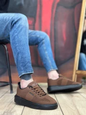 BA0349 Özel Örme Triko Yüksek Taban Tarz Taba Renk Spor Ayakkabı thumbnail 1