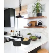 THE MİA EKMEK SERVİSİ 23x14 CM SİYAH - 2