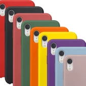 Apple iPhone XR Kılıf İç Kadife Tam Koruma Silikon Lansman - 1