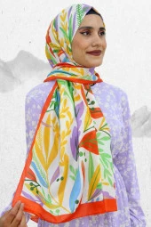 Harem Soft Yaprak Desen Şal EŞ5199-8 thumbnail 2