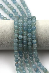 Mavi Kalsit ( A Kalite ) Doğal Taş Dizi 8 mm Küre Kesim thumbnail 1