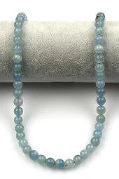 Mavi Kalsit ( A Kalite ) Doğal Taş Dizi 8 mm Küre Kesim thumbnail 2