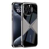 iPhone 15 Pro Max Kılıf Ultra İnce Kamera Korumalı PC + Deri Arka Yüzey X-Pro Kılıf thumbnail 3