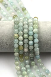 Akumarin Doğal Taş Dizi 8 mm Küre Kesim thumbnail 1