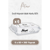 Sleepy Petcare Evcil Hayvan Islak Havlusu 60 x 6 Adet (360 Yaprak) - 1