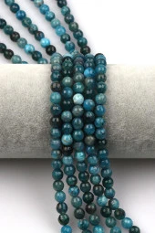 Apatit Doğal Taş Dizi 8 mm Fasetli Küre Kesim thumbnail 1