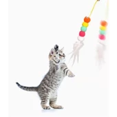 Periboia Elastik Yapışkanlı Kedi Oyun Oltası - 2