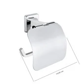 Tema Lüx Kare Plus Banyo Tuvalet Kağıtlığı Kapaklı Wc Kağıtlık Krom - 2