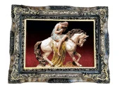 Lady Godiva Halı Tablo 94x75cm - İran Tebriz Halı Kilim Tablo thumbnail 1
