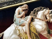 Lady Godiva Halı Tablo 94x75cm - İran Tebriz Halı Kilim Tablo thumbnail 3