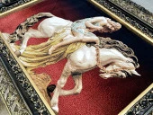 Lady Godiva Halı Tablo 94x75cm - İran Tebriz Halı Kilim Tablo thumbnail 4