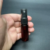 15 cc Kahverengi Silindir Pet Şişe - Siyah Spreyli - 15 ml Amber Plastik Şişe  x 10 Adet thumbnail 4