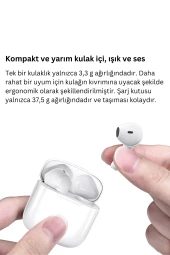 Fuchsia  A33 Çağrı Gürültü Engelleyici Özellikli  Bluetooth 5.3  TWS Kulaklık thumbnail 2