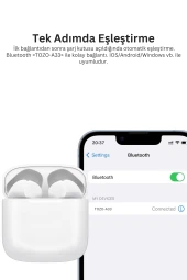 Fuchsia  A33 Çağrı Gürültü Engelleyici Özellikli  Bluetooth 5.3  TWS Kulaklık thumbnail 5