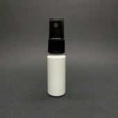 15 cc Beyaz Silindir Pet Şişe - Siyah Spreyli - 15 ml Mat Beyaz Plastik Şişe  x 10 Adet thumbnail 1