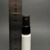 15 cc Beyaz Silindir Pet Şişe - Siyah Spreyli - 15 ml Mat Beyaz Plastik Şişe  x 10 Adet thumbnail 2