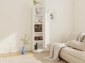 5 Bölmeli Kitaplık Beyaz Renk - 2