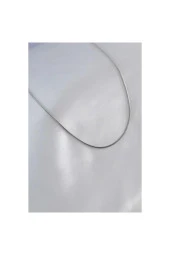 Silver Gümüş Renk Çelik Kadın Kolye thumbnail 2