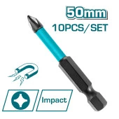 5 Adet Mıknatıslı Bits Uç Ph2 50 mm Vida Sökme 5 Cm Yıldız Matkap Vidalama Ucu S2 Çeliği thumbnail 2