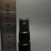 15 cc Siyah Silindir Pet Şişe - Siyah Spreyli - 15 ml Siyah Plastik Şişe  x 10 Adet thumbnail 2