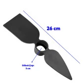 Metal Çapa Bahçe Çapası Çift Taraflı Hobi Çapa 26 cm Demir Döküm thumbnail 3