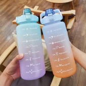Motivasyonel Su Matarası Su Şişesi Suluk 2 Litre Tritan Spor Salonu Su Şişesi Bpa Içermez Suluk - 6