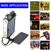 TechTic Kamp Lambası Solar El Feneri Güneş Enerjili Kamp Feneri Şarjlı Powerbank Kamp Çadır Lambası - 3