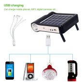 TechTic Kamp Lambası Solar El Feneri Güneş Enerjili Kamp Feneri Şarjlı Powerbank Kamp Çadır Lambası - 4