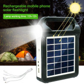 TechTic Kamp Lambası Solar El Feneri Güneş Enerjili Kamp Feneri Şarjlı Powerbank Kamp Çadır Lambası - 6