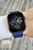 Daniel Klein DK2ISTE1162 Android/ios Uyumlu Arama Özellikli Lacivert Renk Kordonlu Akıllı Kol Saati ve Bluetooth Kulaklı - 6