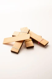 Ahşap Mum Fitili - 40 Adet ( 25mm x 100mm x 0,5mm ) thumbnail 2